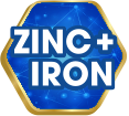 Zinc and Iron help support the child's <strong>NATURAL DEFENCES